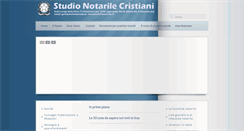 Desktop Screenshot of notaiocristiani.it