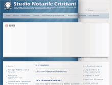 Tablet Screenshot of notaiocristiani.it